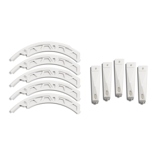 Grid Wheels Fits GD04 Series 20 x 10 Size Rims White Plastic Set Of 5 Equips One Wheel With Screws 4A20100WIN - main
